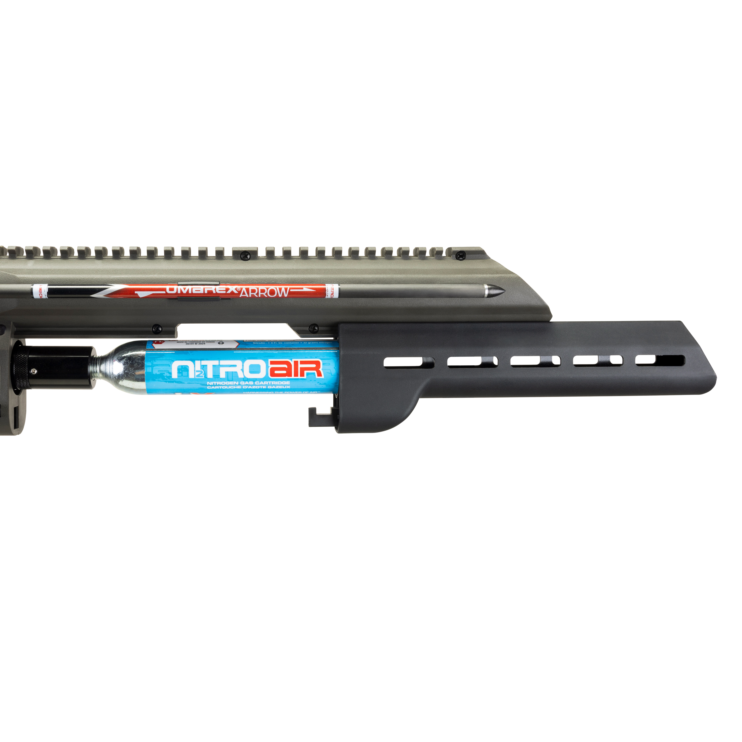 Umarex NitroJavelin with NitroAir Cartridge installed on the gun